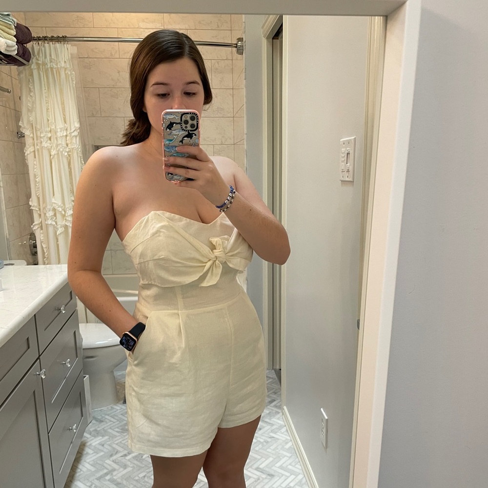impeccable pig creme romper